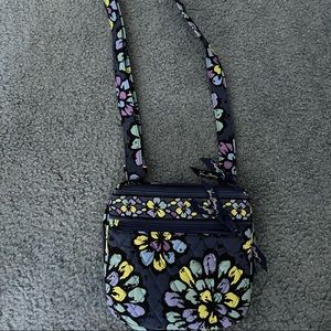 Vera Bradley Little Flap Hipster Indigo Pop